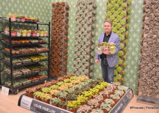 Eric Grossman representing Kwekerij Schoenmakers, the only producer of Fittonia in Europe and one (if not the) biggest in the world at that.